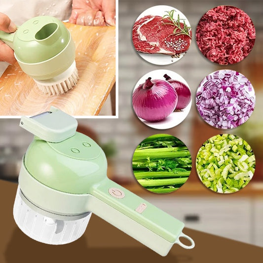 Multifunctional Electric Garlic Chopper – Slices, Pounds & Prepares Food Quickly